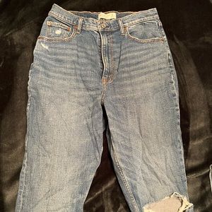 Abercrombie curve love 90s slim straight ultra high rise